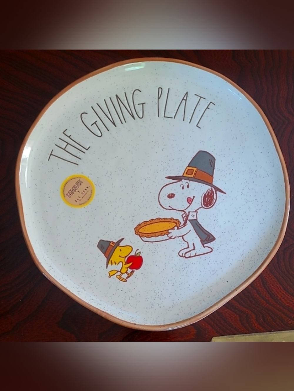 Rae Dunn Peanuts Thanksgiving Plate